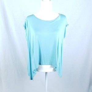 Cookies  Lt. Blue Assymetrical Top NWT